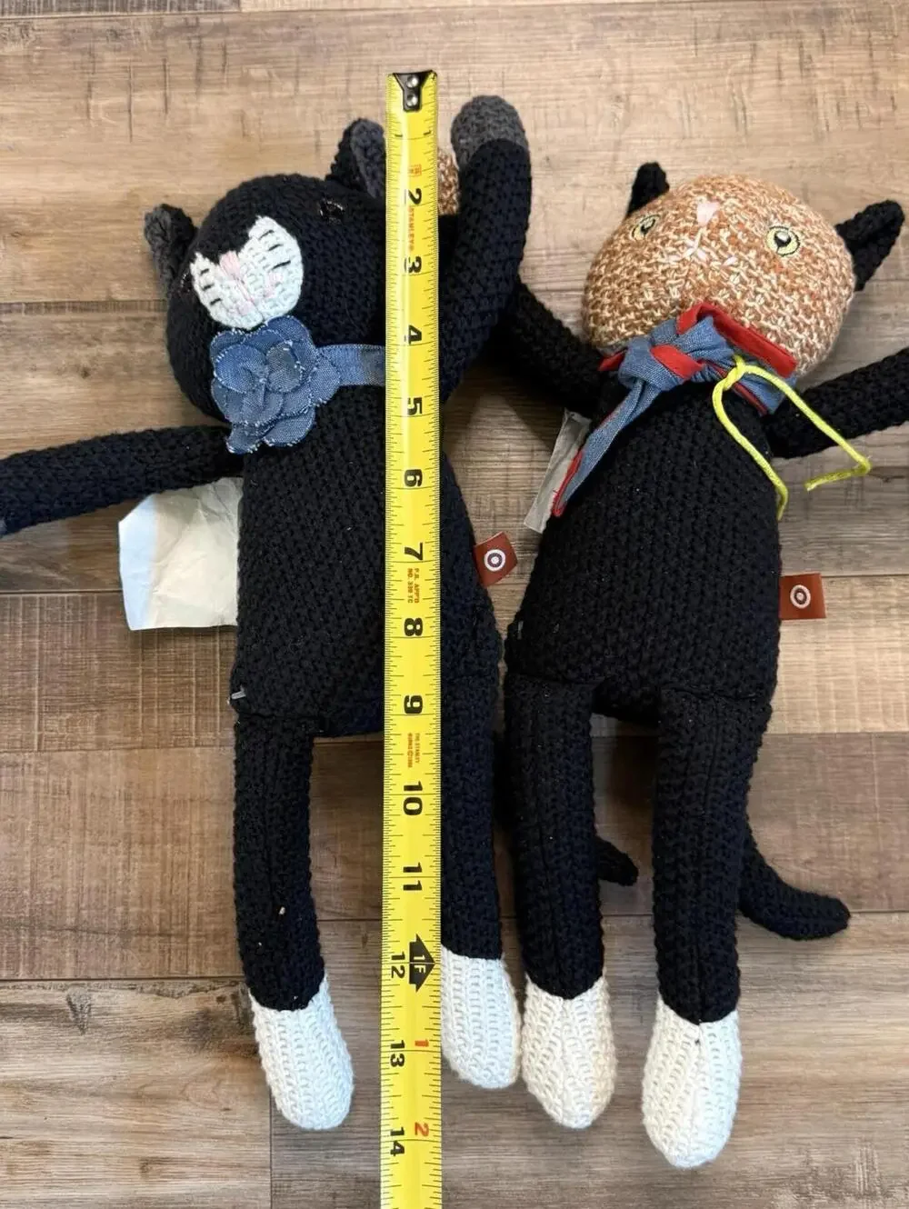 Target Cuddle Collab Cat Lot Plush 14” Social Cat‎ Club Knit Stuffed Animal Toy